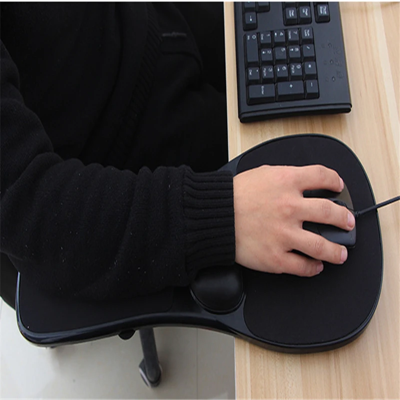 Специальный съемный кронштейн для кресла, Компьютерный кронштейн для рук, коврик для мыши, черно-белый противоскользящий кронштейн для рук на запястье для канцелярских принадлежностей
