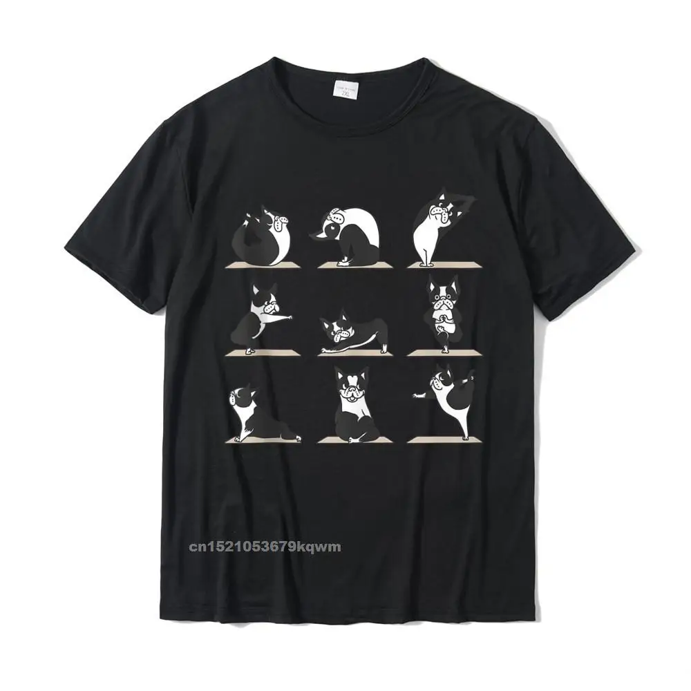Футболки для йоги Boston Terriers, мужская футболка от топовой компании, индивидуальные футболки, хлопковый дизайн, одежда в стиле хип-хоп, рубашка с коротким рукавом