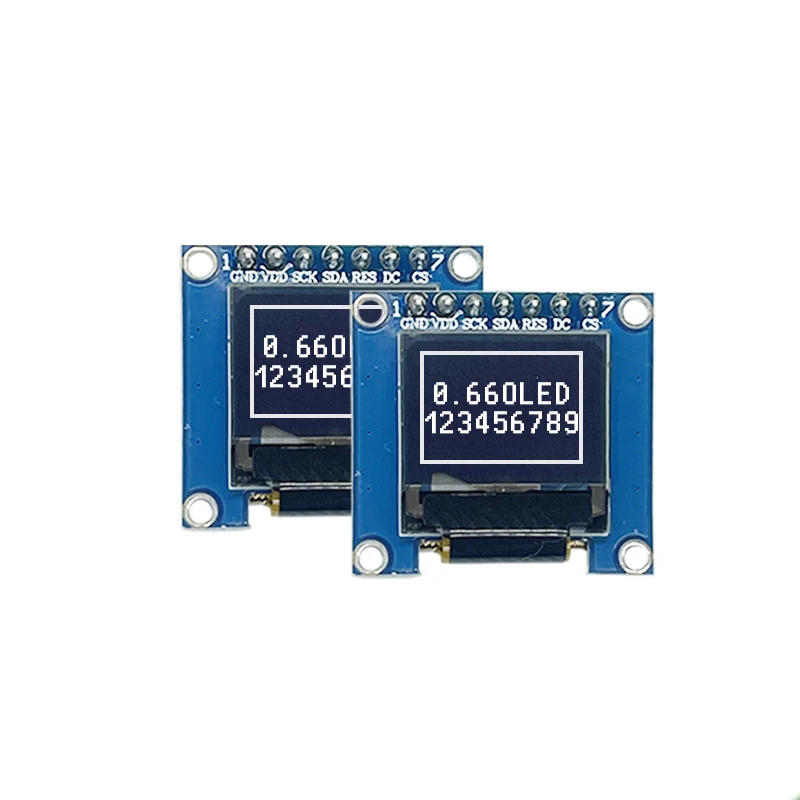 0,66-дюймовый OLED-модуль с дисплеем 64 * 48 ЖК-модуль с 7-контактным интерфейсом SPI SSD1306 Drive OLED