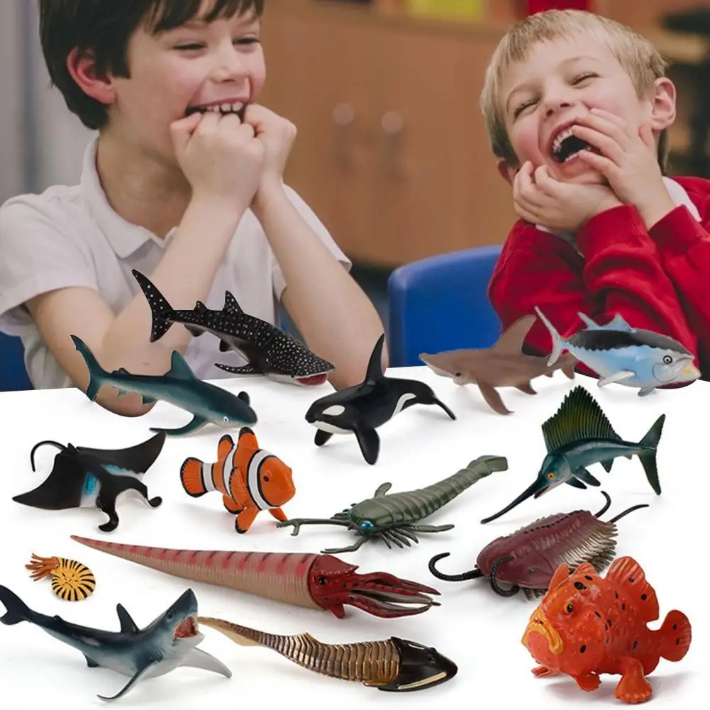 1 комплект Имитация модели животного из твердого ПВХ, форма для морских животных, детские развивающие игрушки для детей, подарки