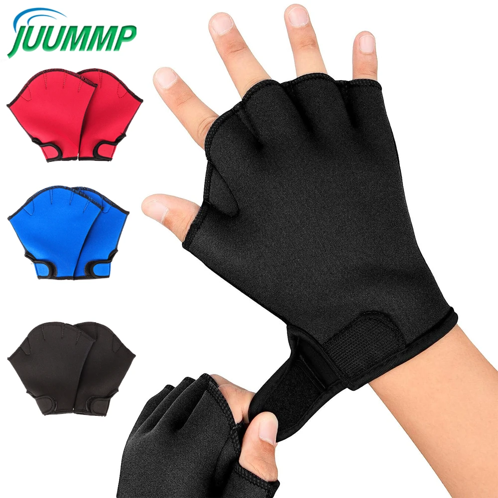 1 пара перчаток для плавания с паутиной, перчатки для занятий фитнесом, аквааэробикой и силовыми упражнениями для плавания для мужчин, женщин, детей