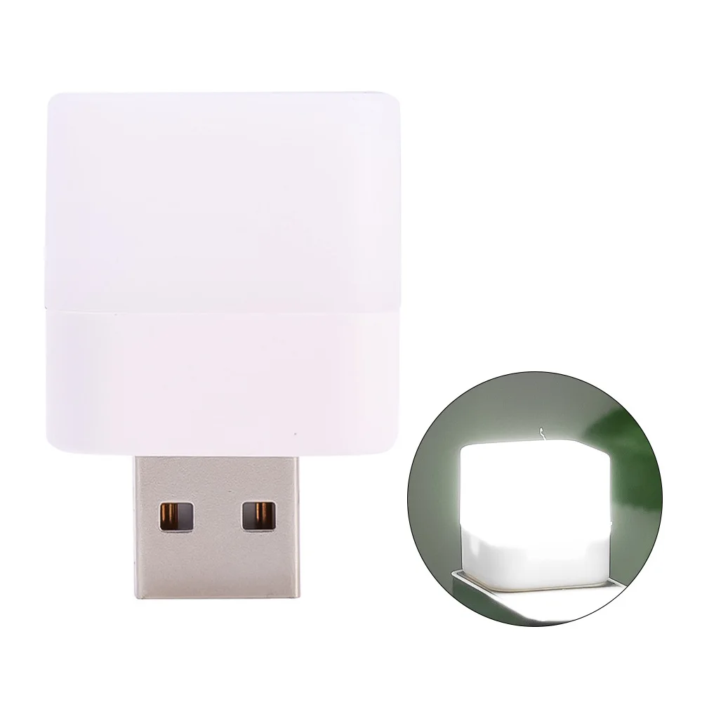 1 шт. мини-USB-штекерная лампа 5 В 1 Вт, супер яркая защита глаз, книжный светильник, зарядка для мобильных устройств, USB-маленький светодиодный ночник