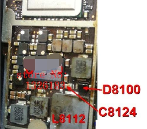 10 компл./лот = 30 шт. без зарядки фиксирующие детали для iPad 4 USB C8124 зарядное устройство конденсатор, диод D8100 + катушка L8112 2R2