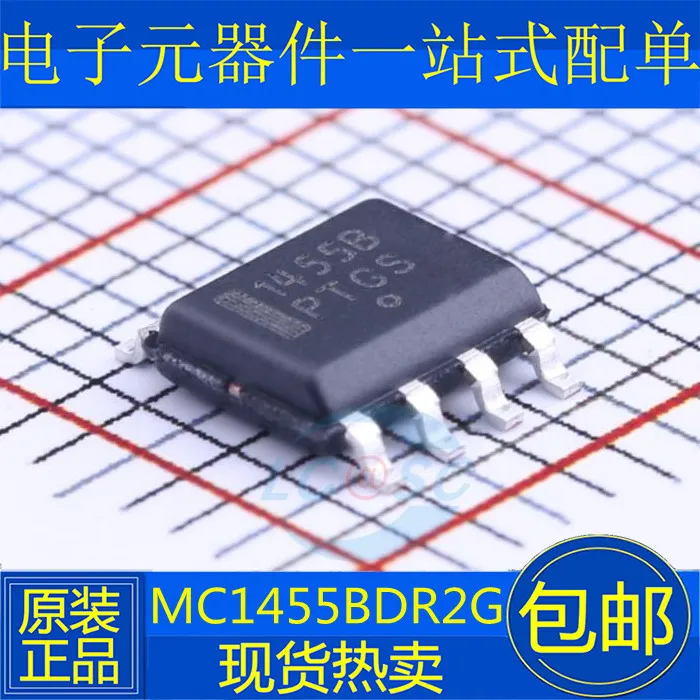 10 шт./ЛОТ MC1455B 1455B MC1455BDR2G SOP-8 IC