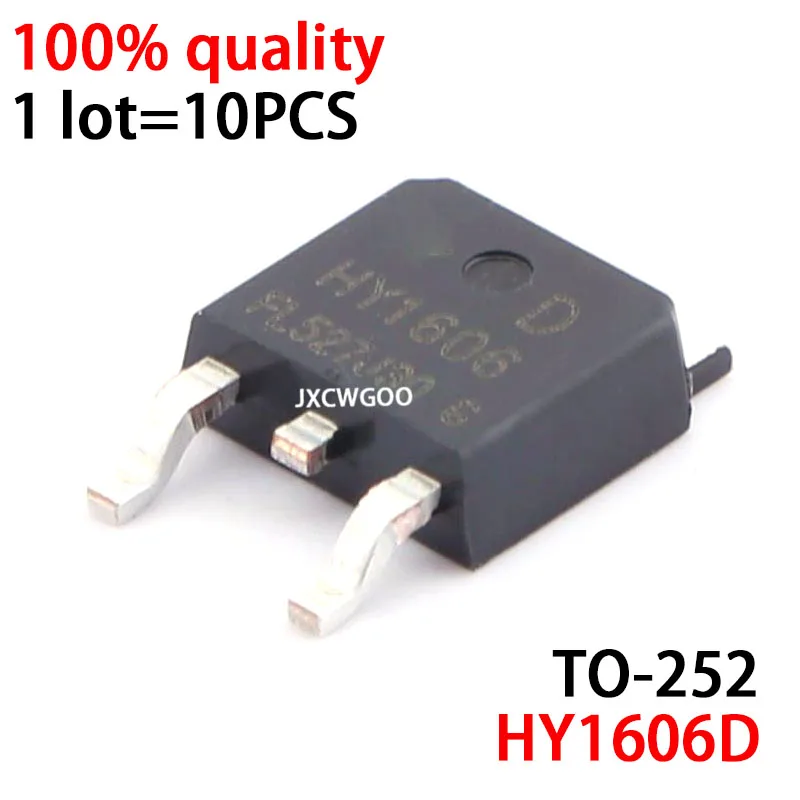 10ШТ HY1606D HY1606 TO-252 60V/66A MOSFET TO252 Новый оригинал