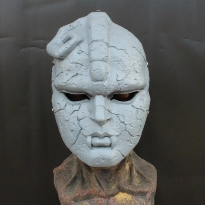 1шт аниме Jojo Bizarre Adventure Mask Маска Каменной Статуи Medicos Ghost Mask Хэллоуин Вечеринка Косплей Маска Ужасов Реквизит Аксессуары