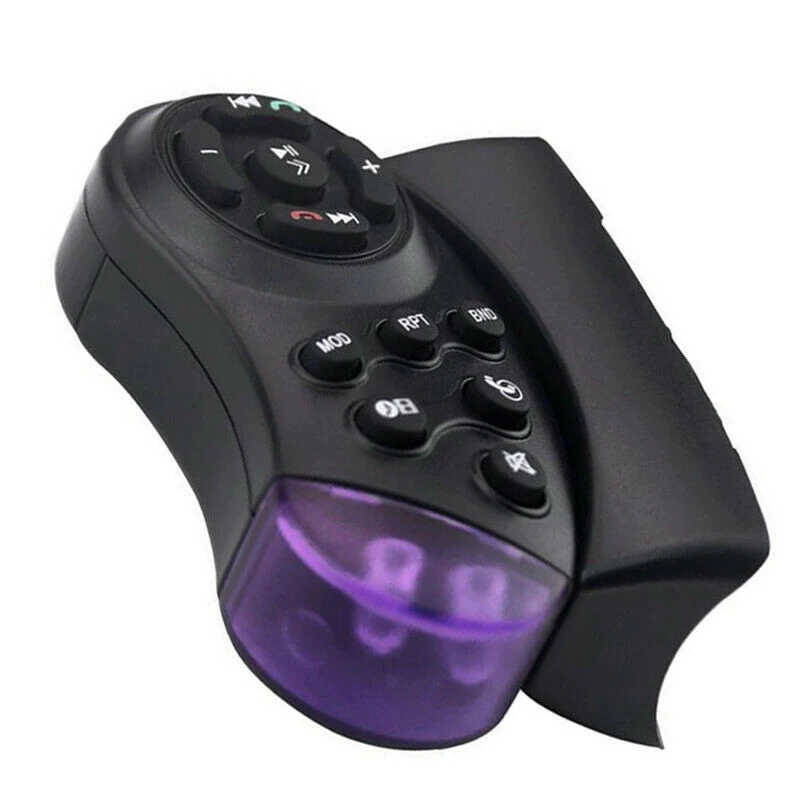 1шт Универсальный автомобильный руль Беспроводной пульт дистанционного управления Bluetooth автомобиля MP3 DVD Стерео 11 кнопок для автомобильного плеера