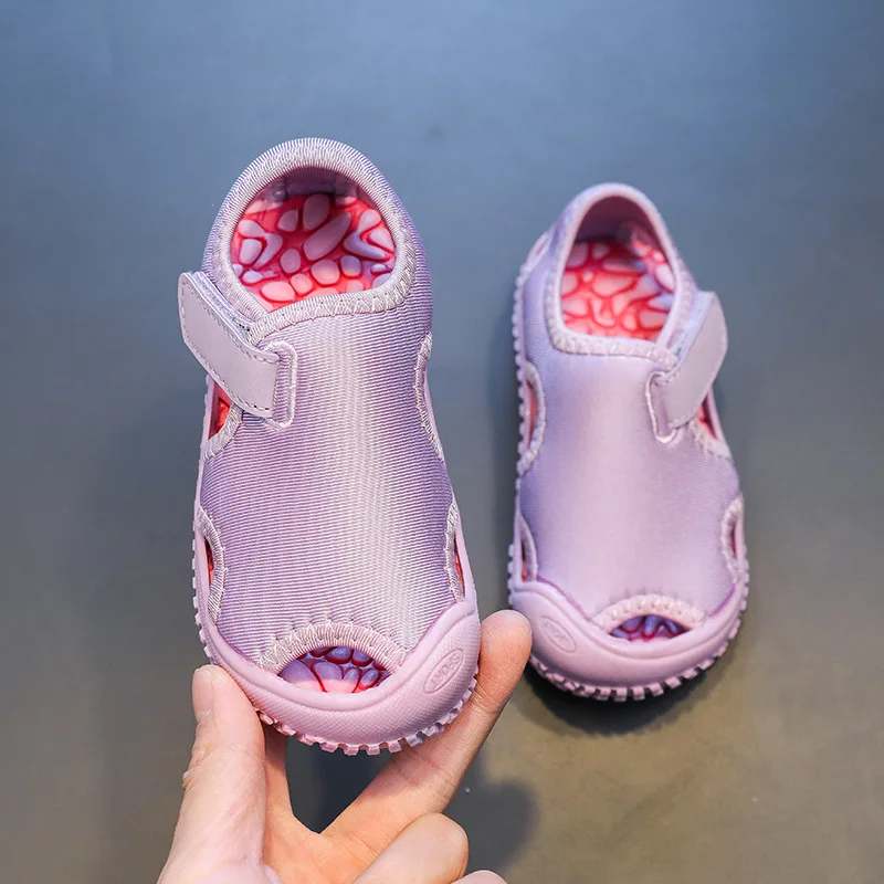 2023 Обувь для девочек ярких цветов, Нескользящая быстросохнущая обувь, детские сандалии босиком, Летние Детские сандалии с мягкой подошвой.