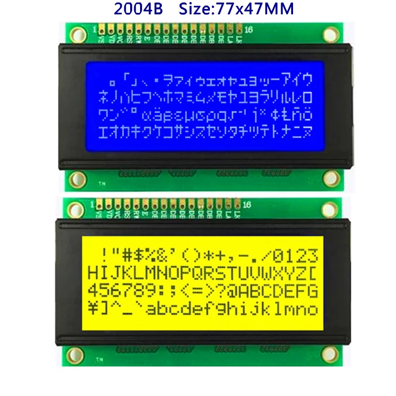 204 20X4 2004 Небольшой ЖК-Дисплейный Модуль LCM Синего или Желто-Зеленого цвета Mini 5V Белая Светодиодная Подсветка 20*4 wh2004d Высокого качества