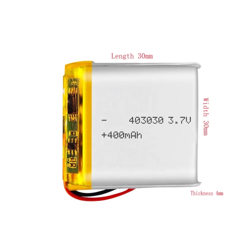 3,7 В литиевая батарея Перезаряжаемая 403030 для видеорегистратора Электронная собака Mp3 карта Динамик Светодиодная подсветка Динамик Bluetooth гарнитуры