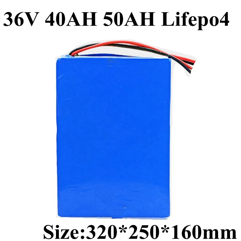 36V 40Ah Lifepo4 battery 45Ah Литий-железо-фосфатная батарея Электрический Велосипед-скутер power motor с Зарядным устройством BMS 2000w + 10A