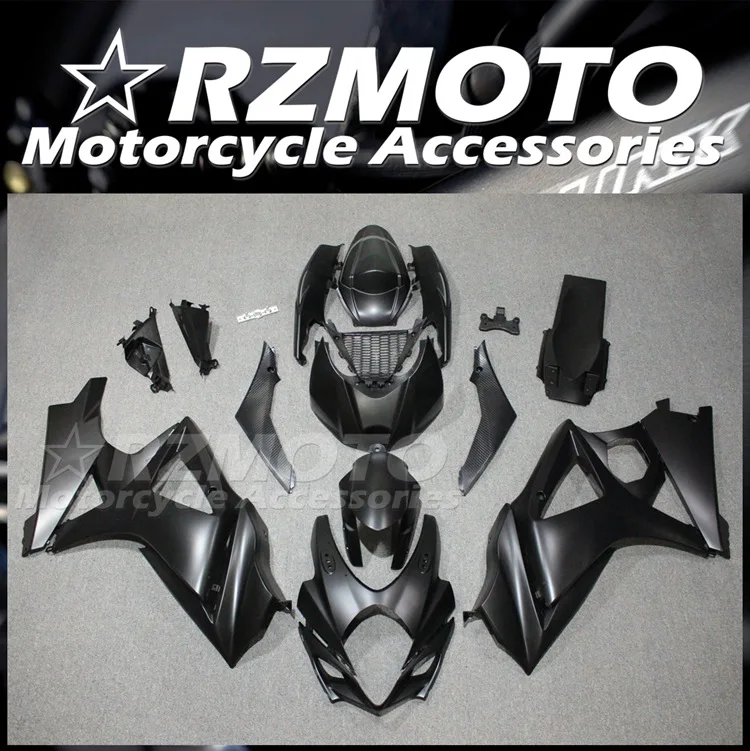 4 Подарка Новый Комплект Обтекателей мотоцикла ABS, Пригодный для Suzuki GSX-R 1000 K7 2007 2008 07 08 Кузов Черный Матовый