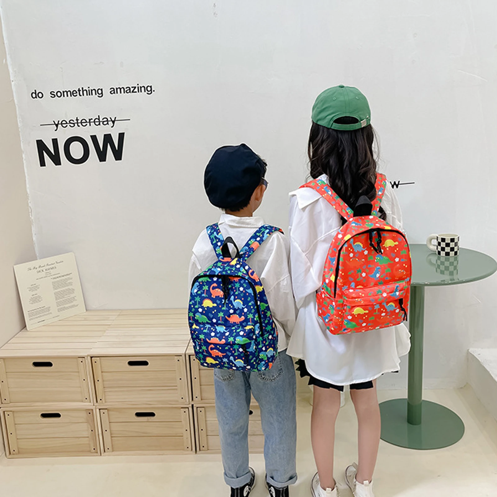 5-цветной новый детский рюкзак с милым мультяшным динозавром, студенческий школьный рюкзак для детей, рюкзак для девочек и мальчиков