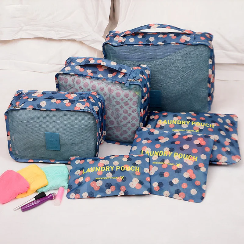 6 шт. /компл. дорожных сумок для хранения, Разделитель для чемодана, сумка-органайзер для чемодана, Дорожные сумки для путешествий, комплект дорожных аксессуаров, сумки