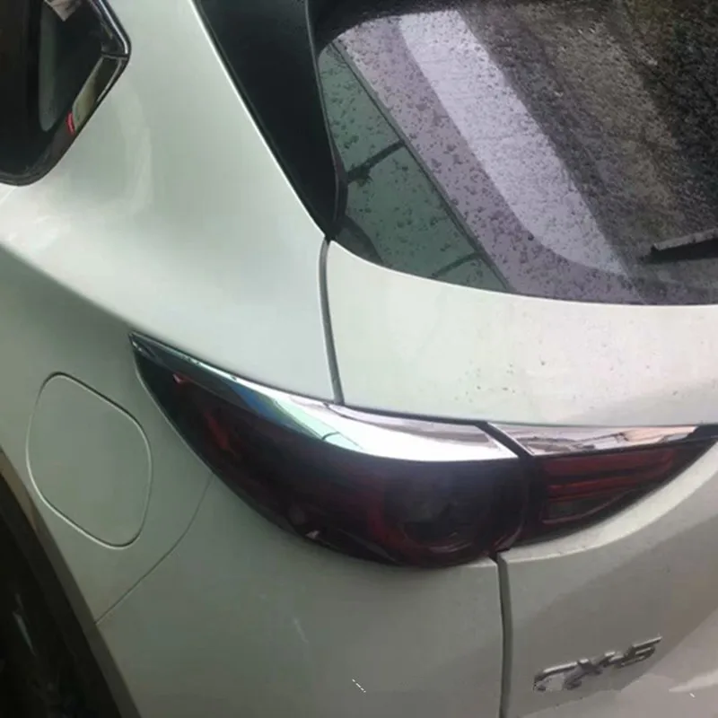 ABS хромированная автомобильная задняя фара, веко, брови, накладка, наклейки подходят для Mazda CX5 CX-5 2017