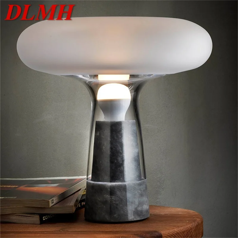 DLMH-диммер Роскошная настольная лампа Nordic современного дизайна со светодиодной подсветкой для украшения домашней спальни