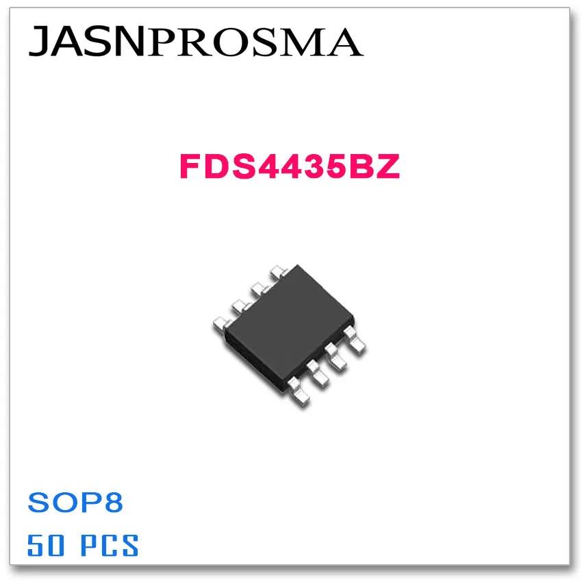 JASNPROSMA FDS4435BZ SOP8 50ШТ FDS4435B FDS4435 Высококачественный P-Канал 30V
