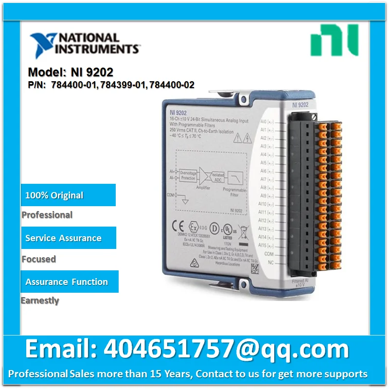 NI National Instruments NI 9202 16-канальный модуль ввода напряжения серии C.