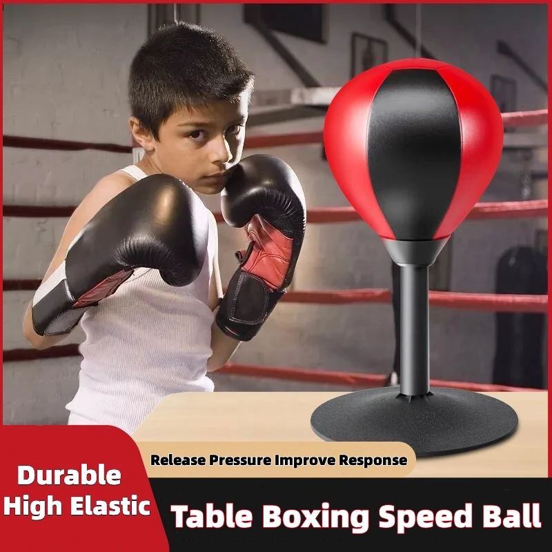 PU Боксерский скоростной мяч Настольная реактивная мишень Домашняя игрушка для снятия стресса для взрослых, Детская игрушка, тренажеры для тхэквондо с насосом