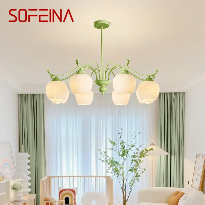 SOFEINA, Современная потолочная люстра, Светильники, креативный декор, Светодиодный подвесной светильник для дома, спальни