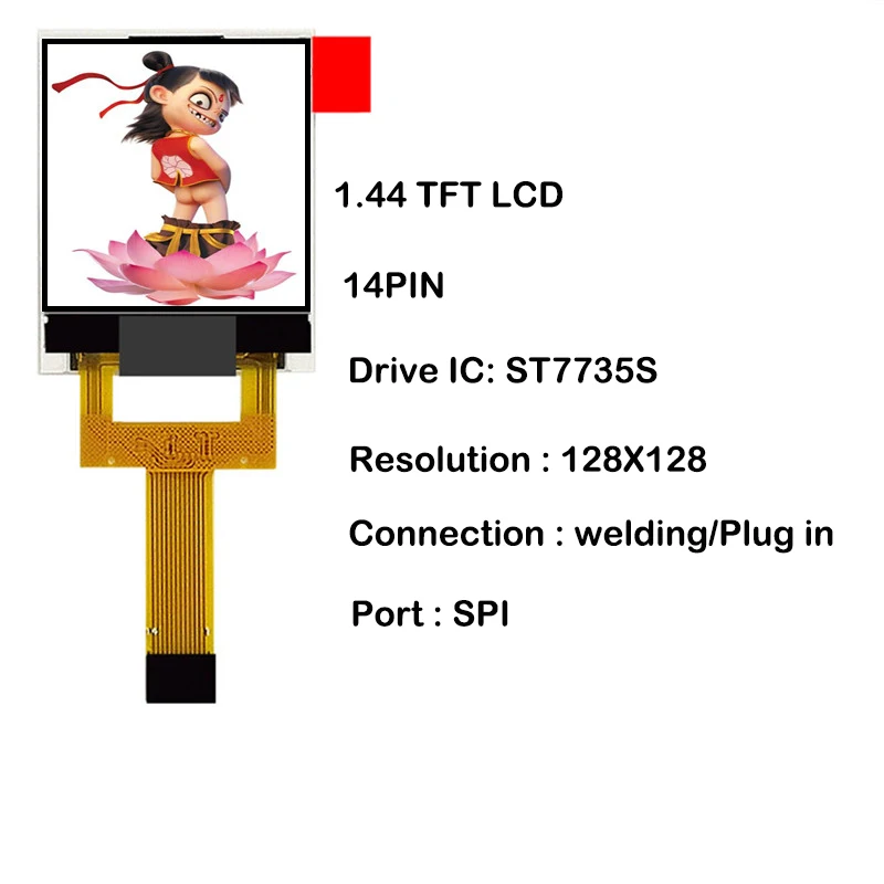 TFT 1,44-дюймовый цветной ЖК-экран lcd 128*160 SPI последовательный привод ST7735S ЖК-Экран для Arduino ARM