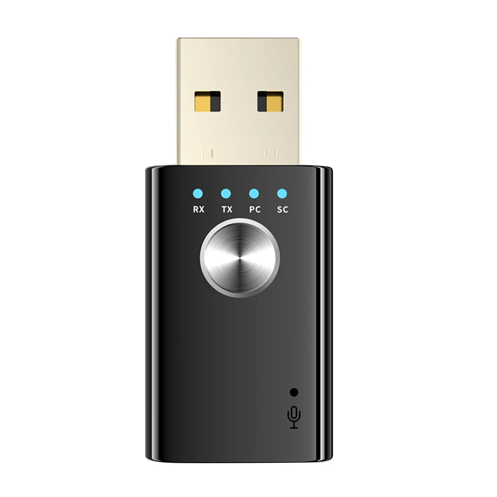 USB-адаптер 4-в-1, мини-беспроводной USB-адаптер, Поддержка выхода AUX RCA, Bluetooth 5.0 RX TX для динамиков, настольного компьютера, ноутбука, телевизора