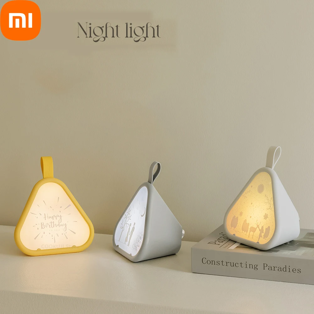 Xiaomi Night Light Led, Беспроводная USB-зарядка, Портативная лампа для детской комнаты, кормление грудью, Перезаряжаемая детская Мини-тумбочка на открытом воздухе