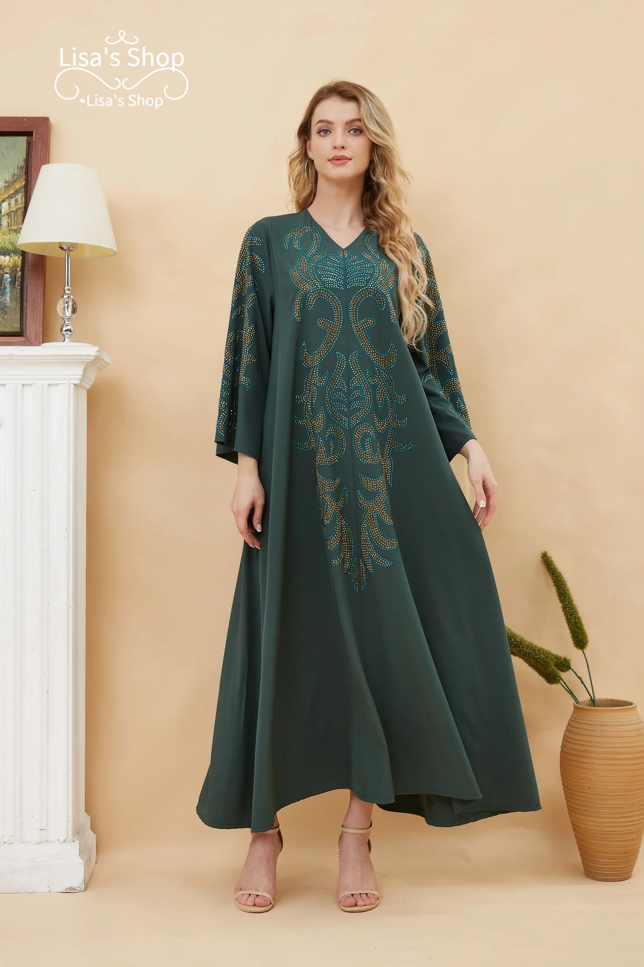 ZD016 Халат из шифона Ближнего Востока и Америки, платье из тяжелого железа, Мусульманская женская одежда, африканские платья для женщин
