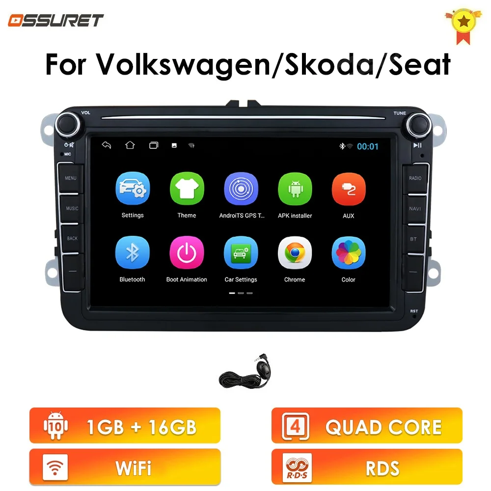 Автомобильный мультимедийный плеер 2 Din Автомобильный DVD для VW/Фольксваген/Гольф/Поло/Тигуан/Пассат/b7/b6/SEAT/leon/Skoda/Octavia Радио GPS 2din nodvd