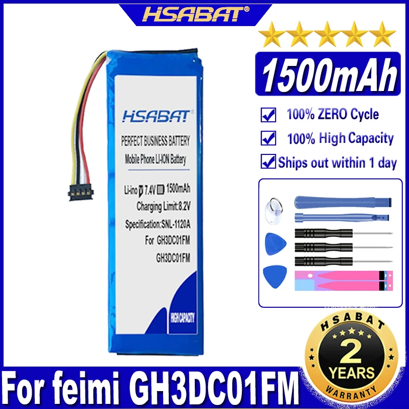 Аккумулятор HSABAT GH3DC01FM емкостью 1500 мАч для аккумуляторов камеры FIMI PALM Gimbal