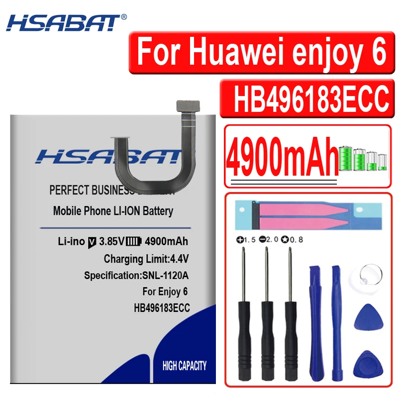 Аккумулятор HSABAT HB496183ECC 4900 мАч для Huawei enjoy 6 enjoy6 NCE-AL00