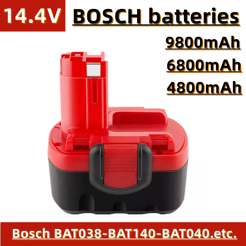 Аккумулятор для электроинструмента 14,4 В, 4800 мАч ~ 9800 мАч, подходит для электрических ручных дрелей BAT038, BAT140, BAT040 и т. Д