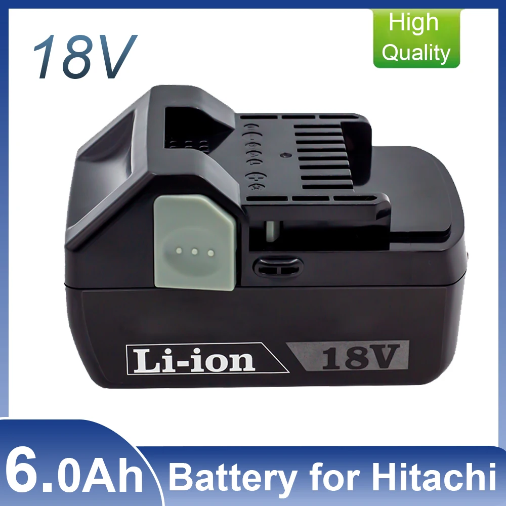 Аккумуляторная батарея 18 В 6,0 Ач для Hitachi Аккумуляторная батарея 18 В Сменные аккумуляторы для электроинструментов Hitachi BSL1840 DSL18DSAL BSL1815X