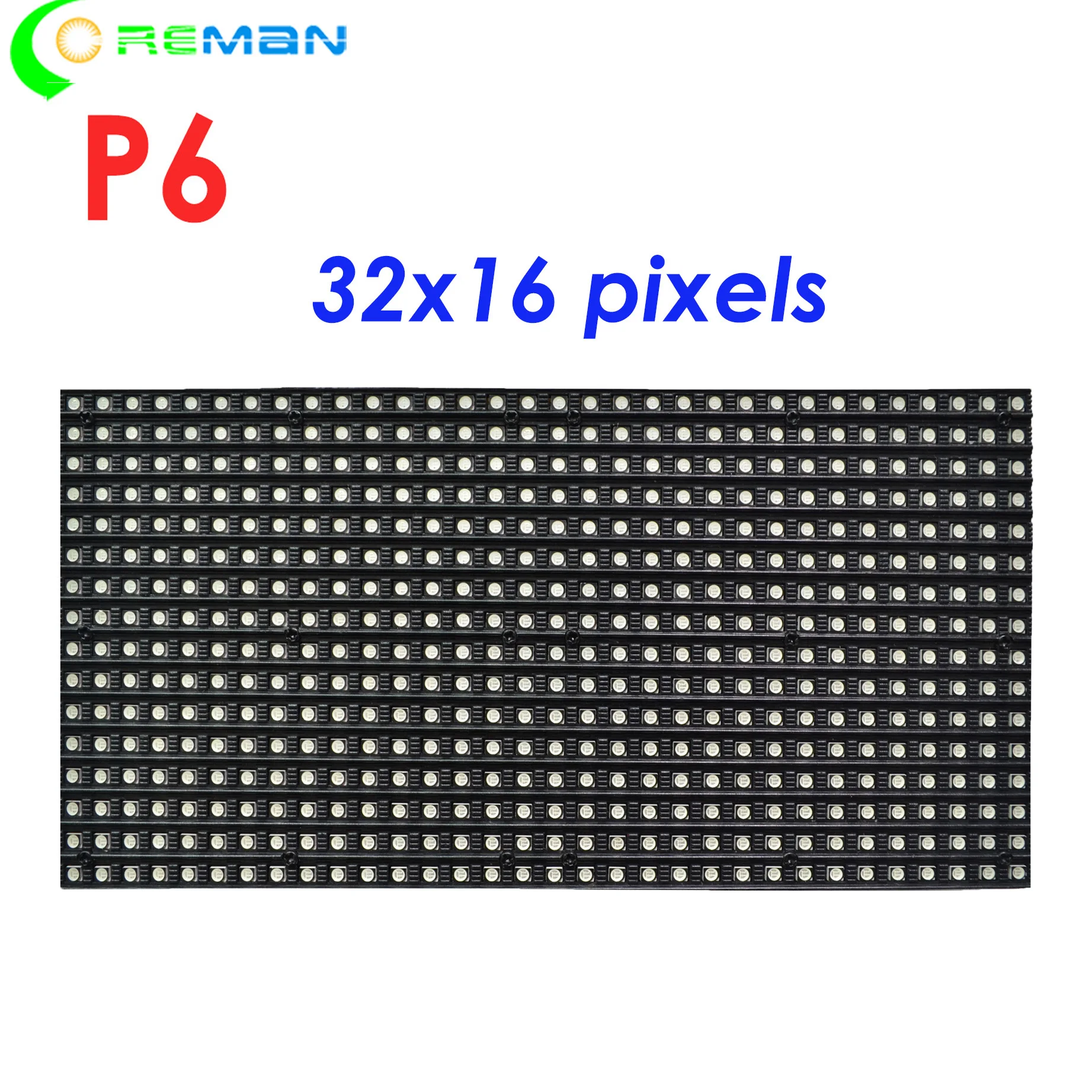 Бесплатная доставка мини-размер малый размер светодиодной вывески светодиодный дисплейный модуль p6 16x32 пикселя 96*192 мм крытый полноцветный