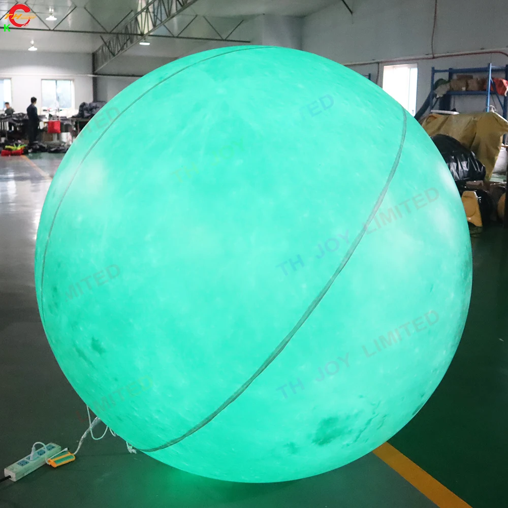 Бесплатная доставка Светодиодное освещение Надувной планетный шар с полной печатью рекламных воздушных шариков для продажи