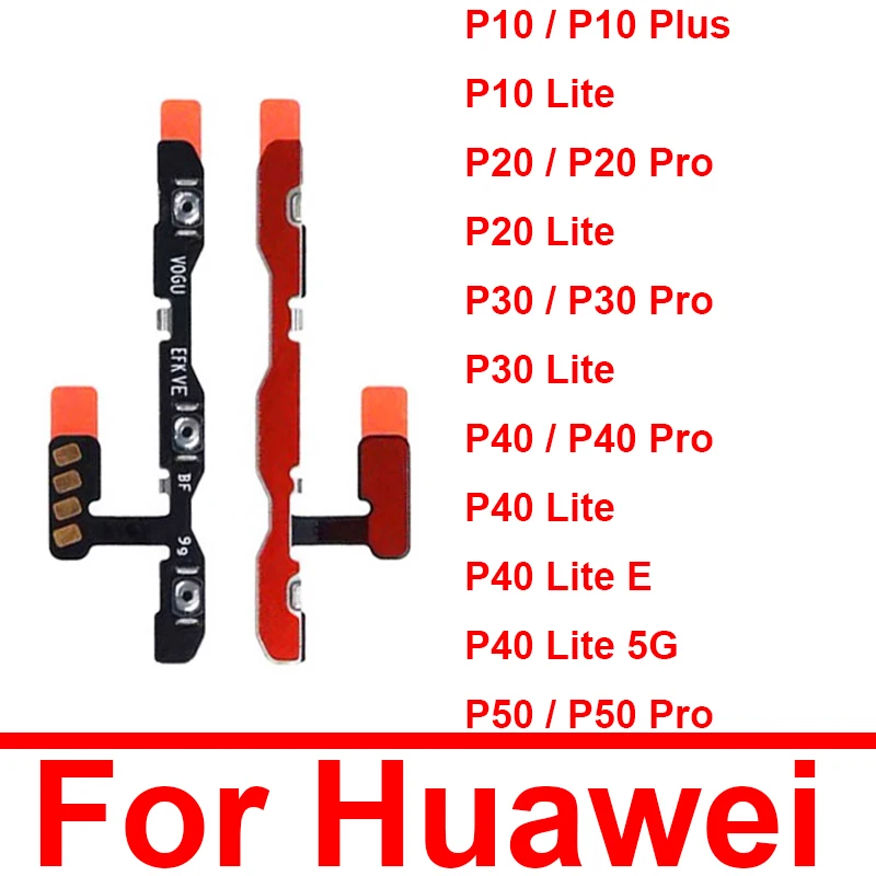 Гибкий Кабель Power Volume Для Huawei P10 20 30 40 50 Lite P20 P30 P40 P50 Pro Клавиша Power Audio Для Гибкой ленты P40lite E 5G P10plus
