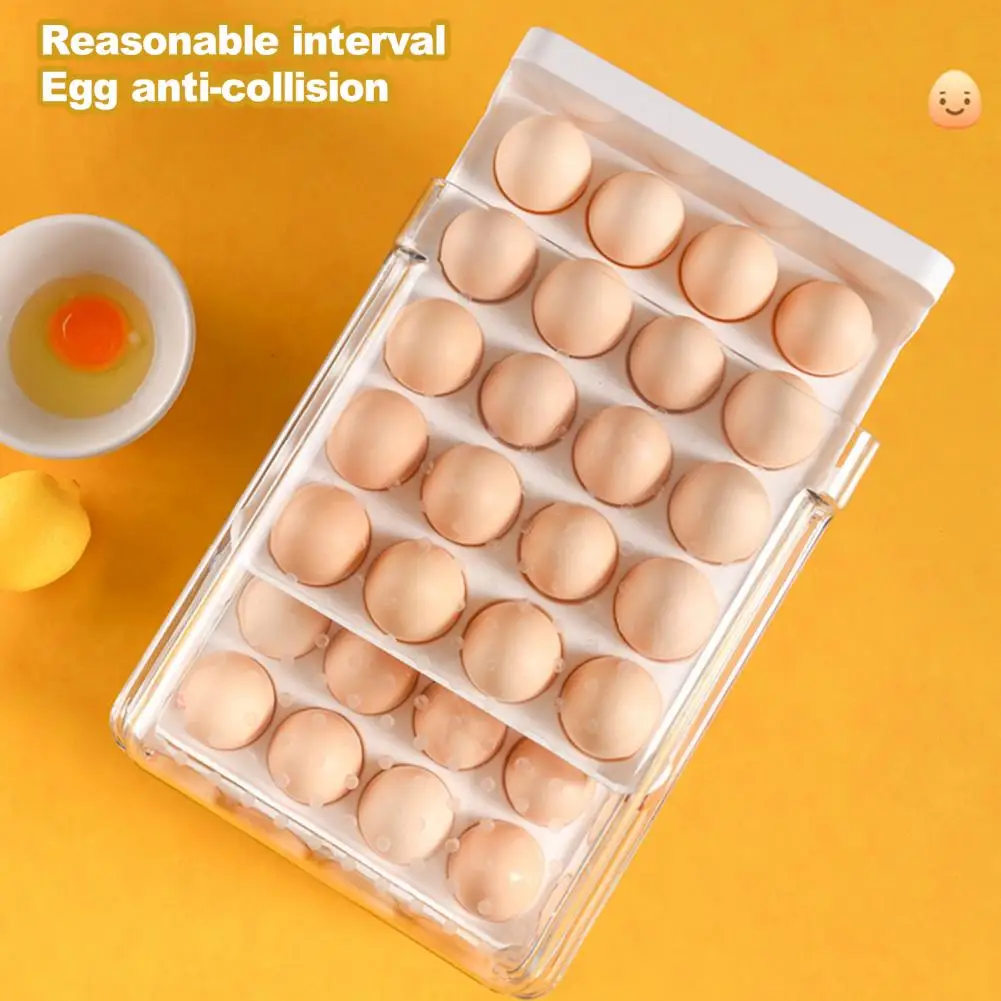 Держатель для хранения яиц, прочный ящик для хранения яиц для пельменей в холодильнике, кухонный гаджет, компактный ящик для хранения яиц