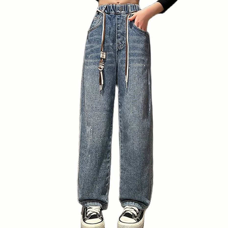 Джинсы для девочки, детские джинсы с большими дырками, весенне-осенние джинсы для девочек, Повседневная детская одежда в стиле кэжуал 6, 8, 10, 12, 14 лет