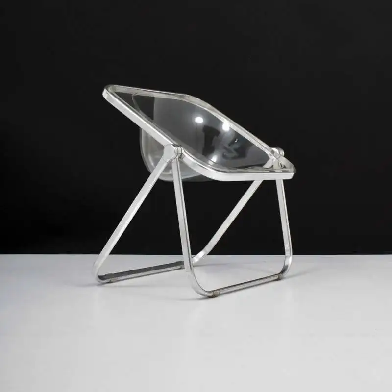 Дизайнерские скандинавские шезлонги Уличные складные обеденные прозрачные барные стулья Уличная складная мебель для дома Sedia Trasparente