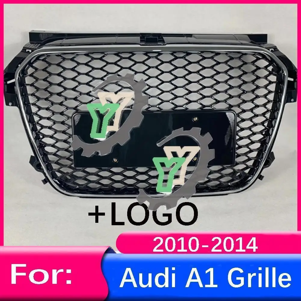 Для Audi A1/S1 2010 2011 2012 2013 2014 Решетка переднего бампера Автомобиля Центральная Панель Для укладки Верхней решетки (модифицирована для стиля RS1)