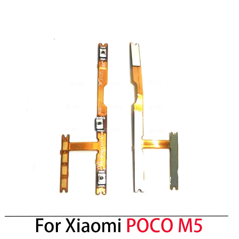 Для Xiaomi POCO M4 M5 M5S Pro 5G Переключатель включения выключения громкости Боковая кнопка Гибкий кабель