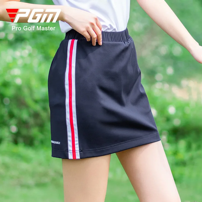 Женское платье для гольфа PGM, летняя женская короткая юбка, полупальто, спортивная антиюбка