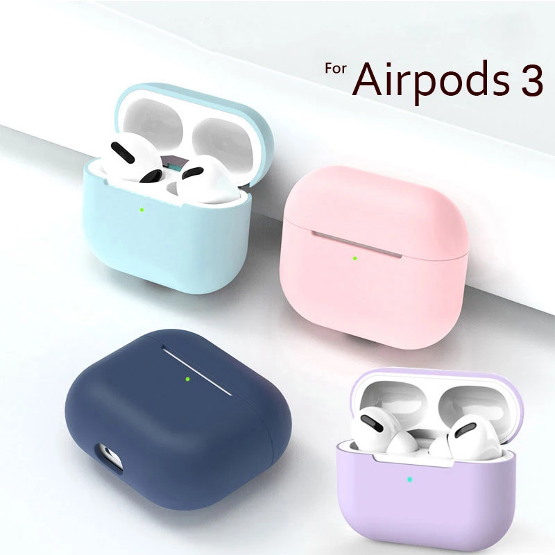Жидкий Силиконовый Чехол Для Apple Airpods 3 2022 Беспроводные наушники Bluetooth Защитный Чехол Для Apple AirPods 3-го поколения Чехлов