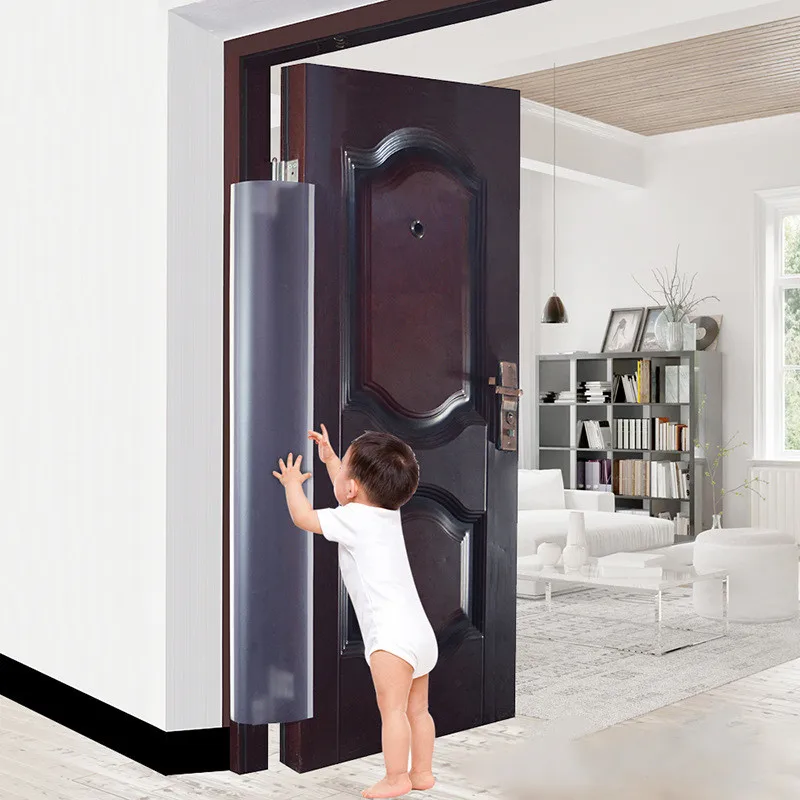 Защитная планка для шва двери безопасности ребенка, предотвращающая защемление руки Прозрачным матовым полипропиленовым материалом для перегородки зазора двери безопасности ребенка