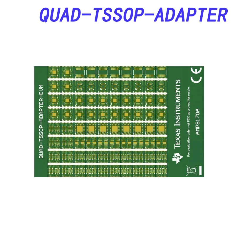 Инструменты для разработки микросхем усилителя с четырехъядерным адаптером TSSOP, Незаселенный модуль оценки для операционного усилителя и компаратора surface