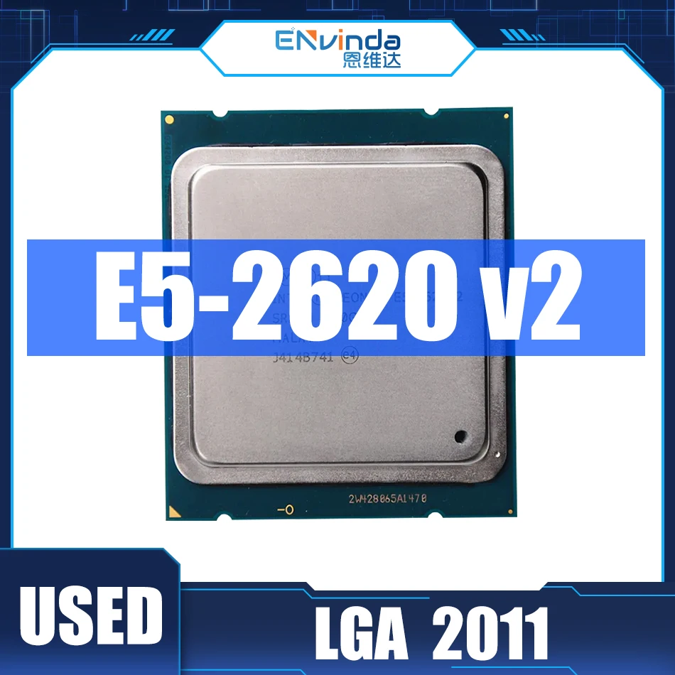 Используемый процессор Intel Xeon CPU E5-2620V2 SR1AN 2,1 ГГц 6-Ядерный 15M LGA2011 E5 2620V2 Процессор E5-2620 V2 Xeon V2 Series CPU