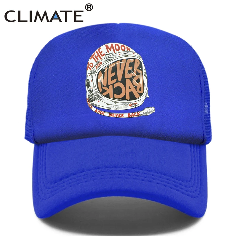 Климат новая летняя кепка дальнобойщика шляпа прохладный астронавт крышка сетки побег уличный стиль хип-хопа до Луны шапка шляпа для мужчин женщин