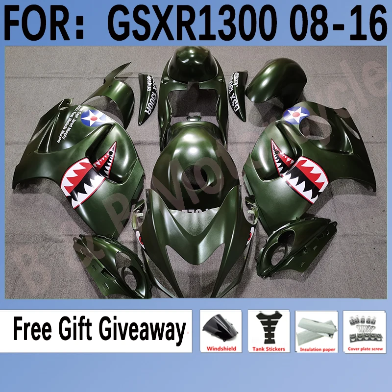 Комплект мотоциклетных Обтекателей Подходит для GSXR1300 2008 2009 2010 2012 2013 2014 2015 2016 Комплекты Кузовных Обтекателей Комплект Green Shark