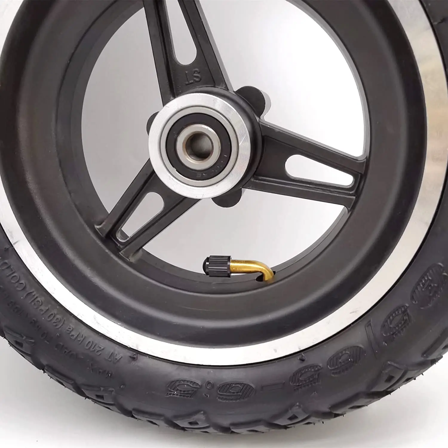 Комплект надувных передних колес 85/65-6,5 для 10-дюймовых шин для электрического скутера KUGOO G2 Pro, аксессуары для колес из алюминиевого сплава