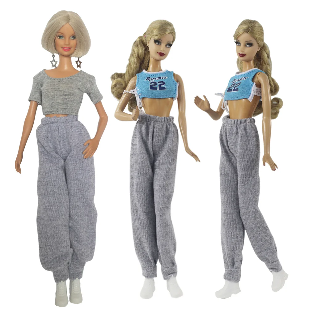 Комплект одежды / топ + брюки + обувь / спортивная одежда куклы 30 см, костюм для куклы 1/6 Xinyi FR ST blythe Barbie
